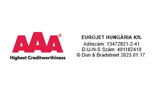 Az Eurojet a legstabilabb cégek élmezőnyében!